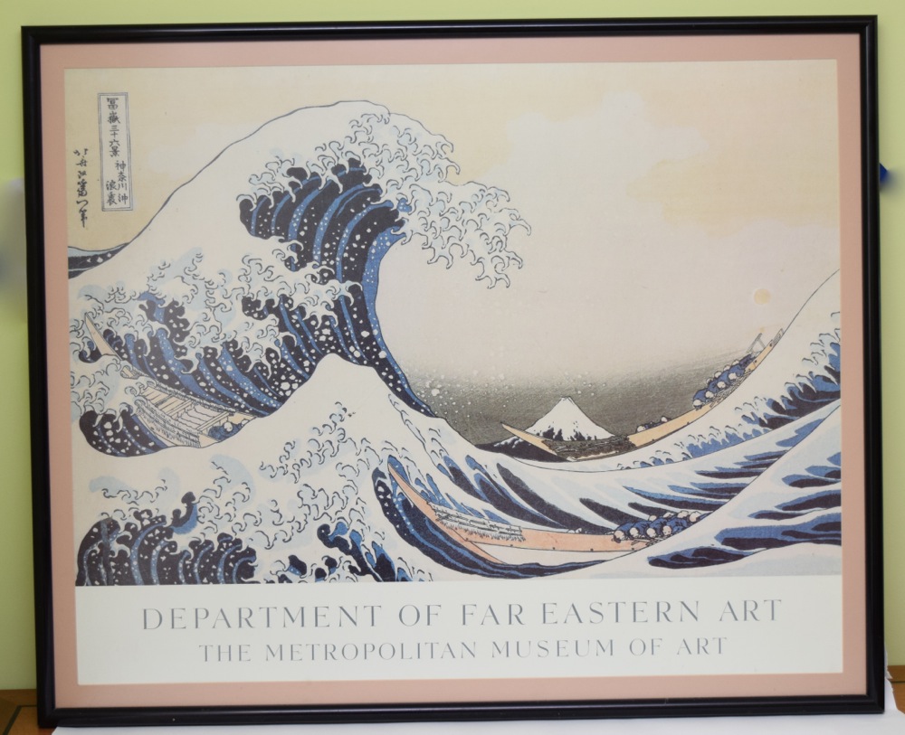 Poster of  "The Wave" Woodblock from The Metropolitan Museum of Art