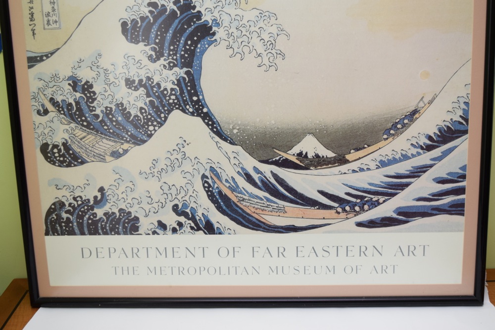 Poster of  "The Wave" Woodblock from The Metropolitan Museum of Art