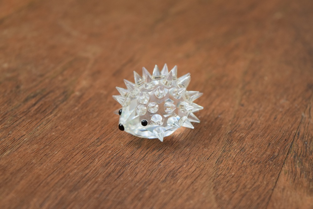 Pair of Swarovski Figurines, Including Alligator and Porcupine