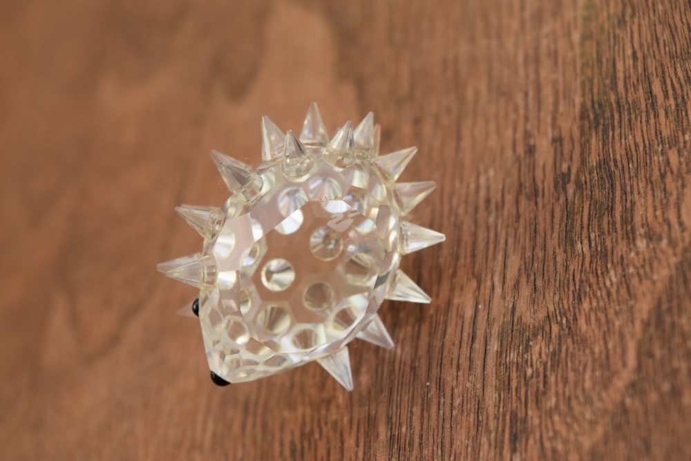 Pair of Swarovski Figurines, Including Alligator and Porcupine