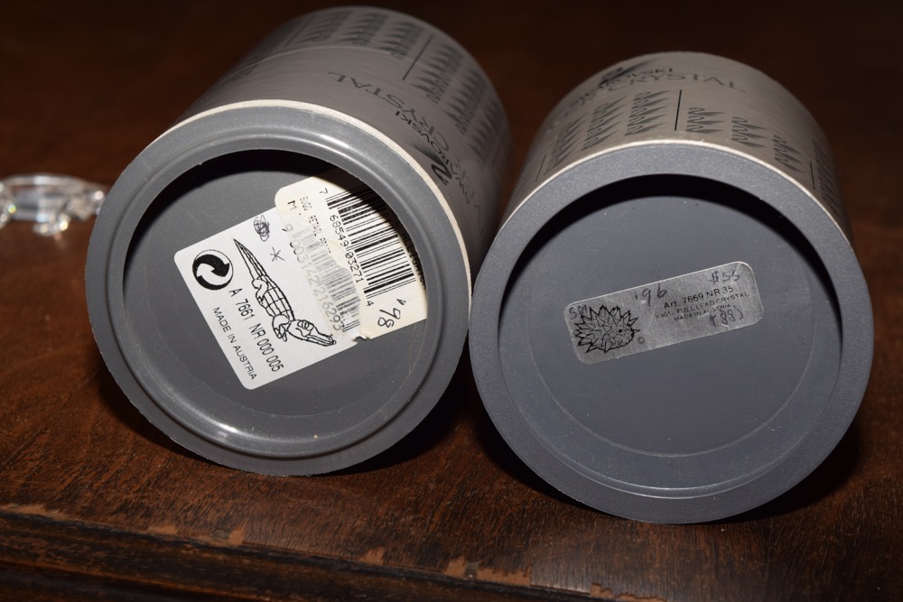 Pair of Swarovski Figurines, Including Alligator and Porcupine