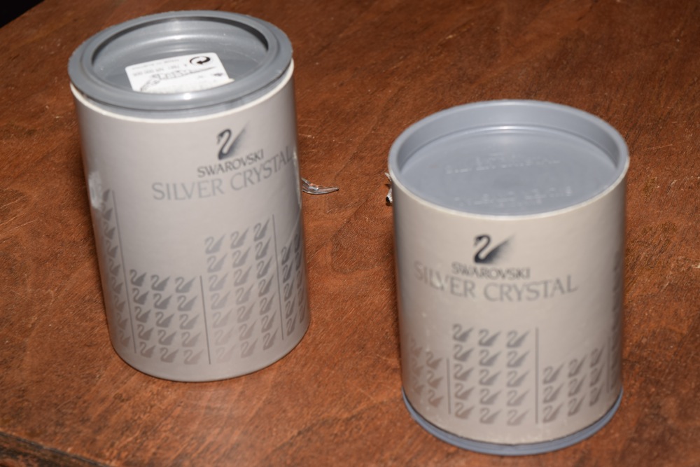 Pair of Swarovski Figurines, Including Alligator and Porcupine