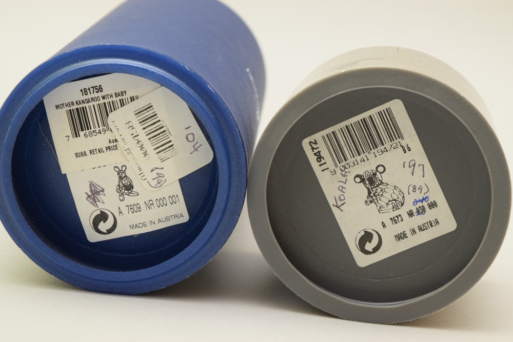 Pair of Swarovski Figurines, Including Kangaroo and Koala