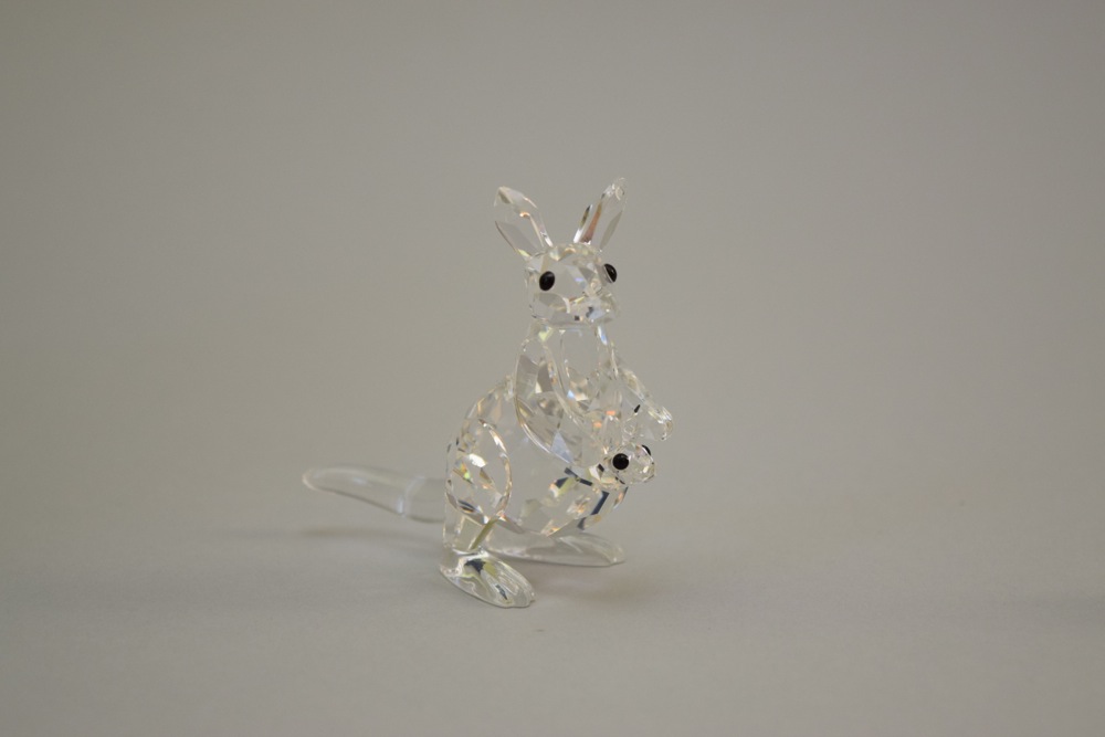 Pair of Swarovski Figurines, Including Kangaroo and Koala