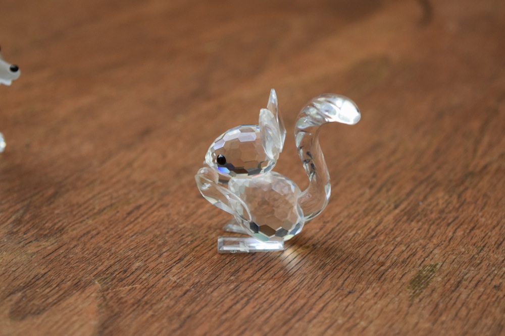 Swarovski Figurines, Including Fox, Squirrel and Mice