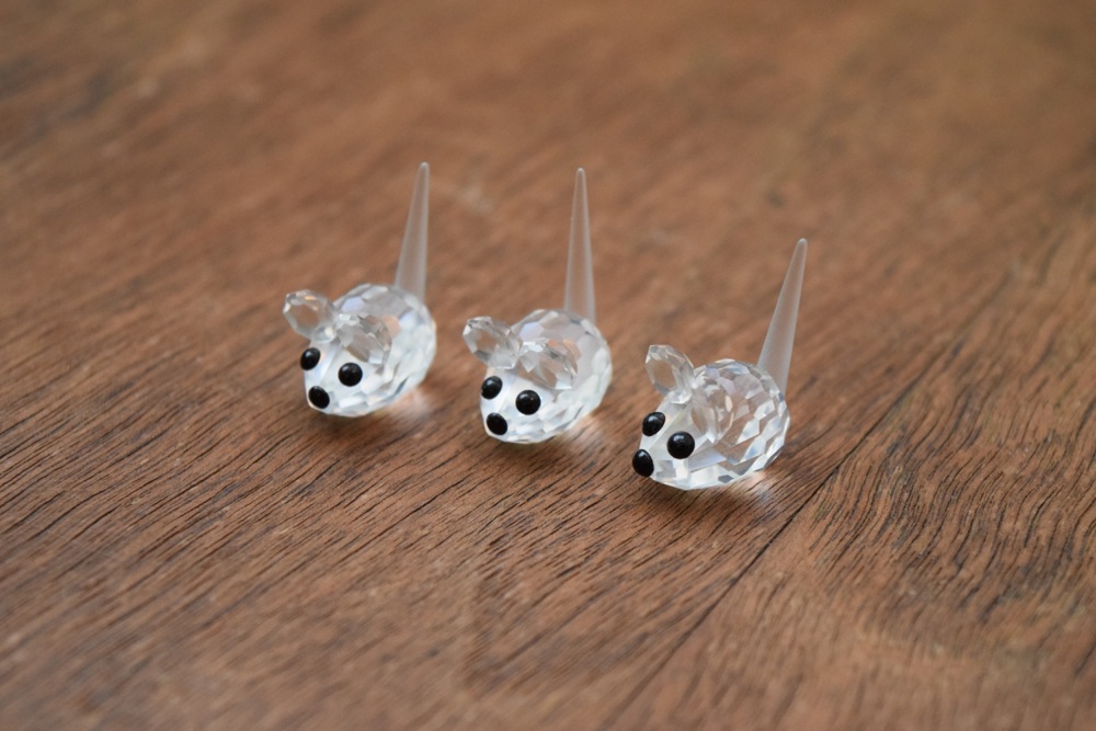 Swarovski Figurines, Including Fox, Squirrel and Mice