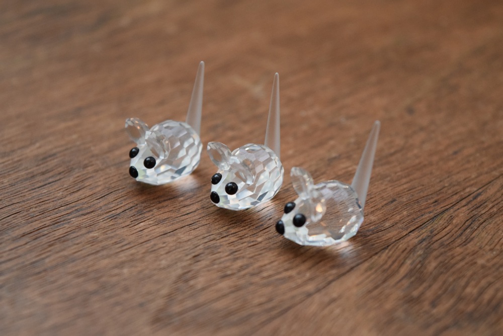 Swarovski Figurines, Including Fox, Squirrel and Mice