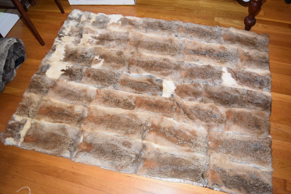 Rabbit Fur Throw