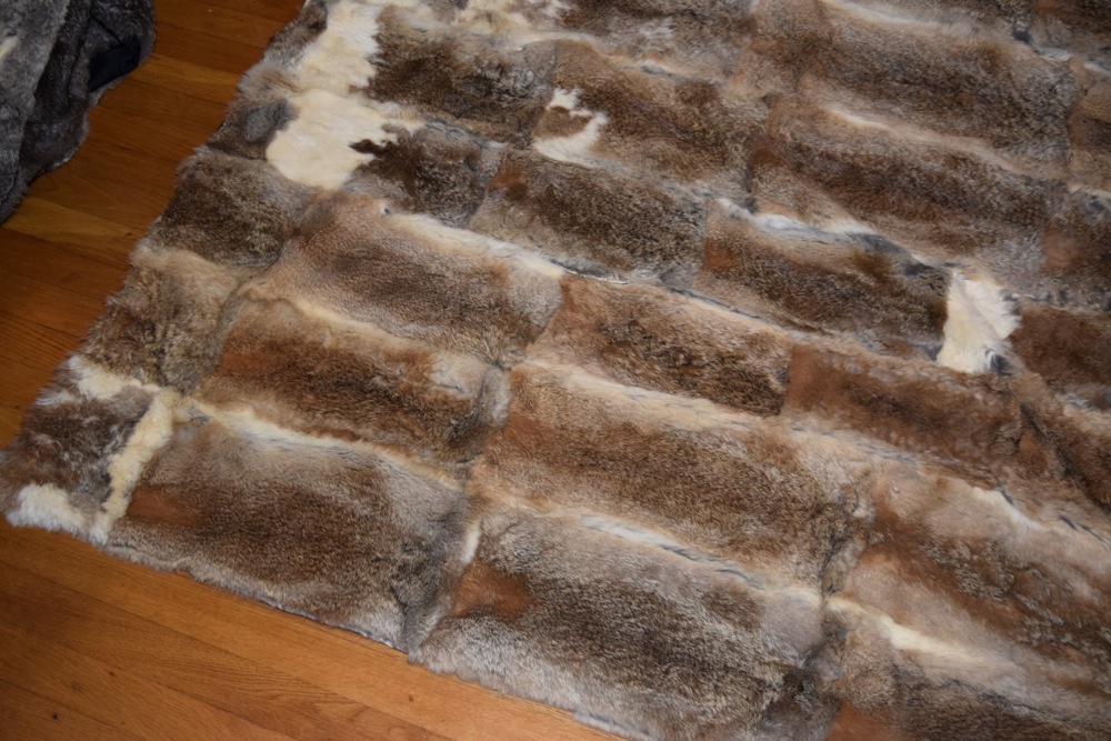 Rabbit Fur Throw