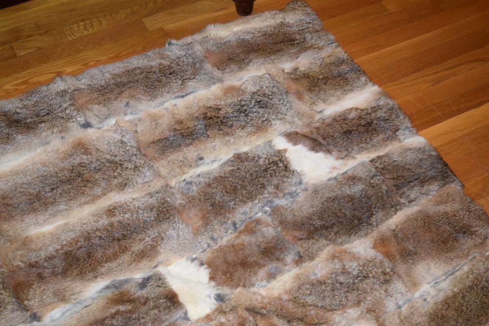 Rabbit Fur Throw