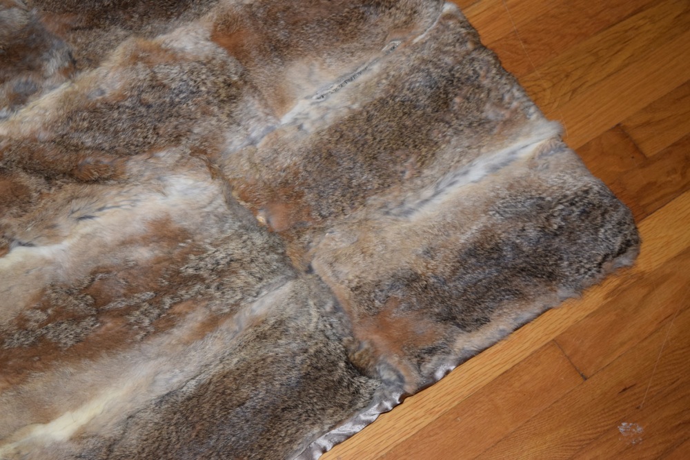 Rabbit Fur Throw