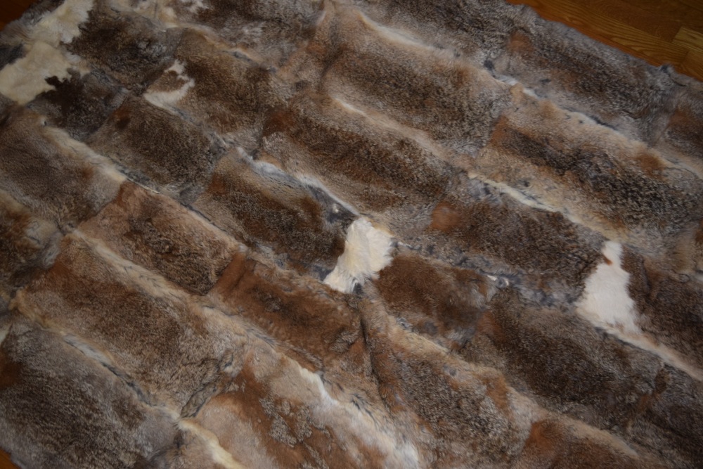 Rabbit Fur Throw