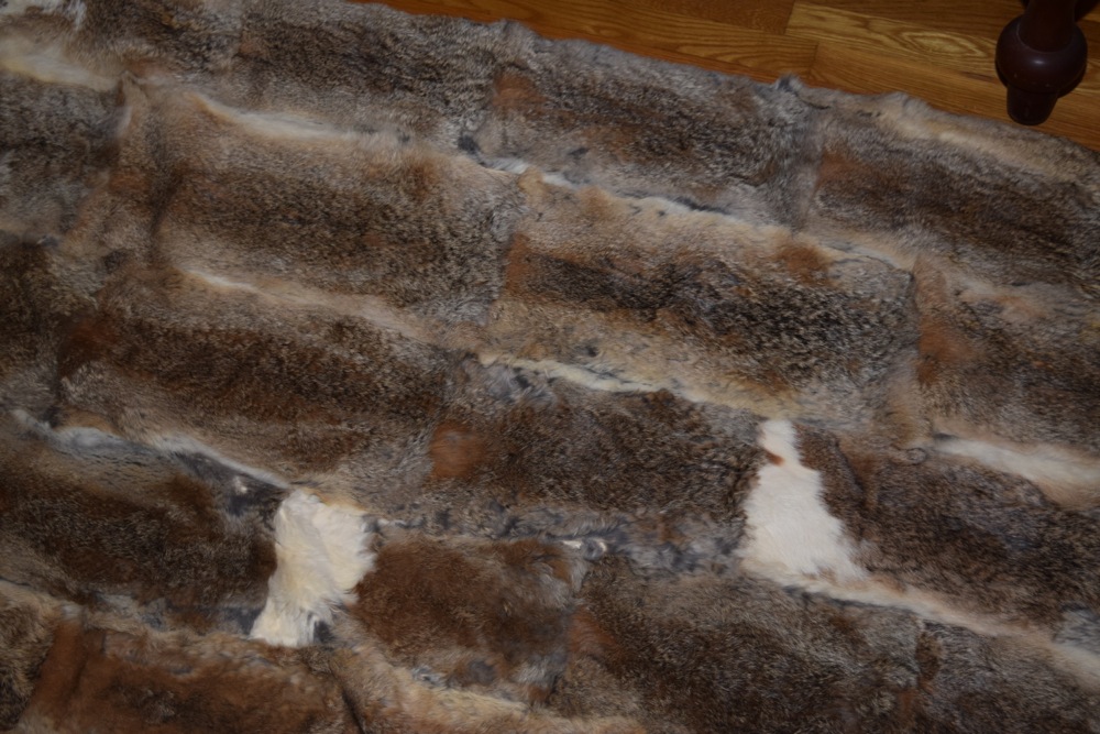 Rabbit Fur Throw
