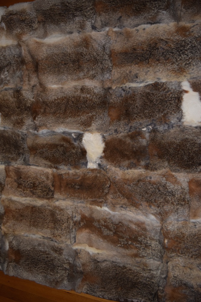Rabbit Fur Throw