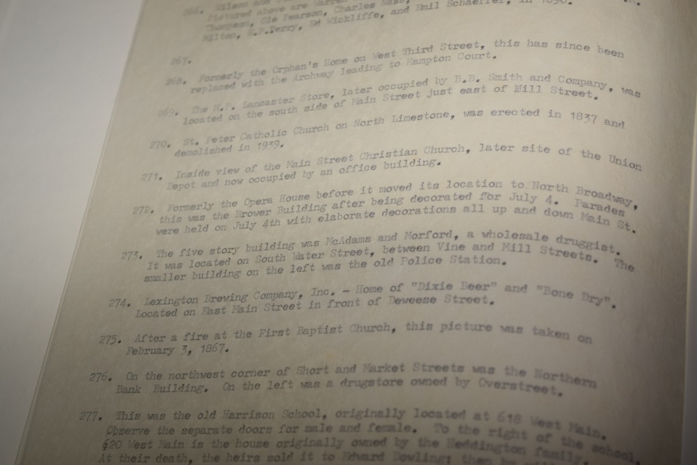 Collection of Original Historical Lexington KY Photographs