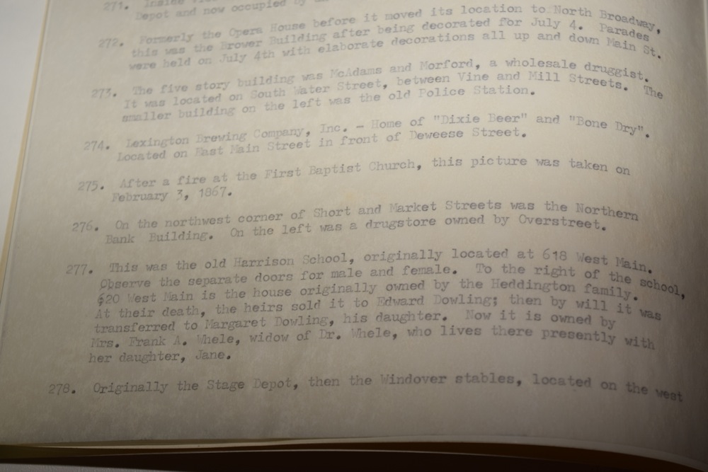 Collection of Original Historical Lexington KY Photographs