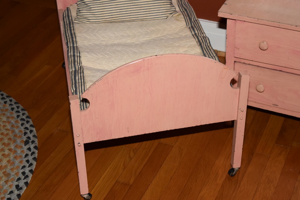 Set of Midcentury Handmade Doll Furniture