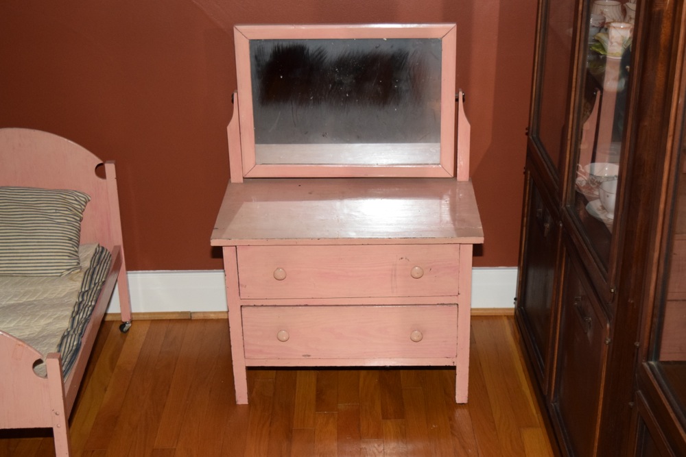 Set of Midcentury Handmade Doll Furniture