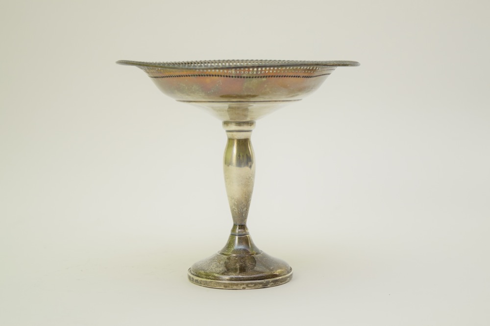 Fisher Weighted Sterling Footed Compote