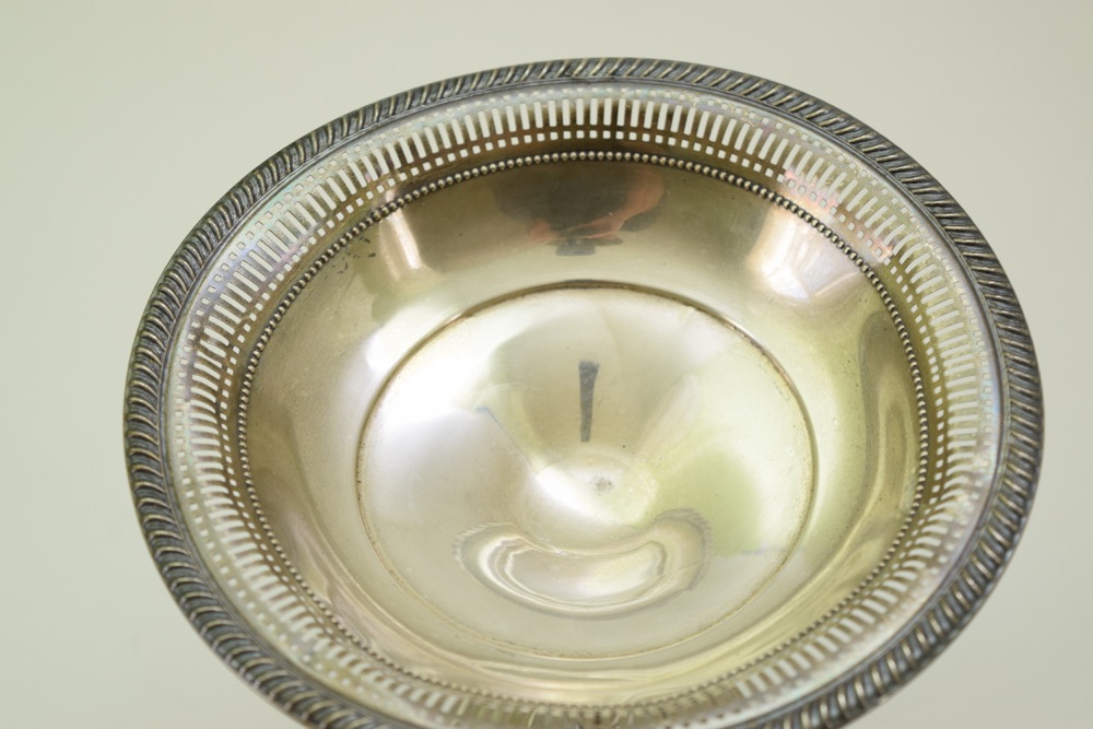 Fisher Weighted Sterling Footed Compote