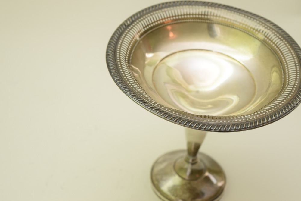 Fisher Weighted Sterling Footed Compote