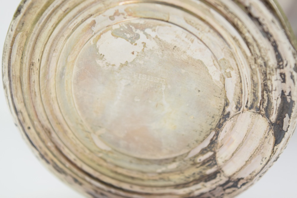 Fisher Weighted Sterling Footed Compote