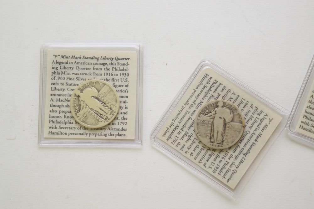 Trio of Standing Liberty Quarters