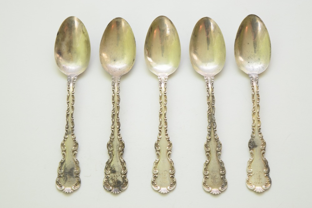 Whiting Manufacturing Co. Sterling Teaspoons