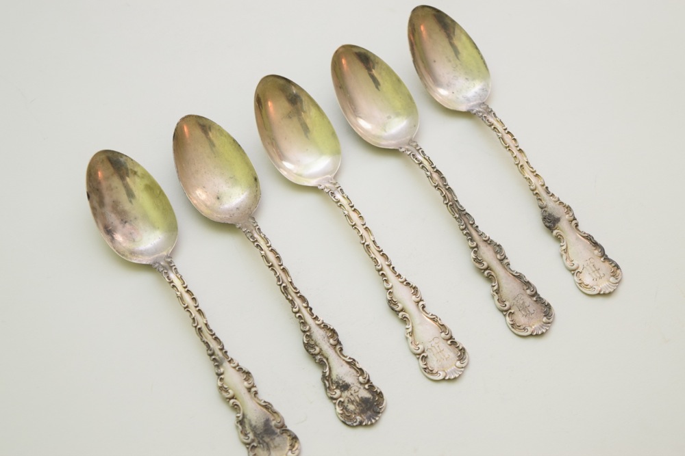 Whiting Manufacturing Co. Sterling Teaspoons