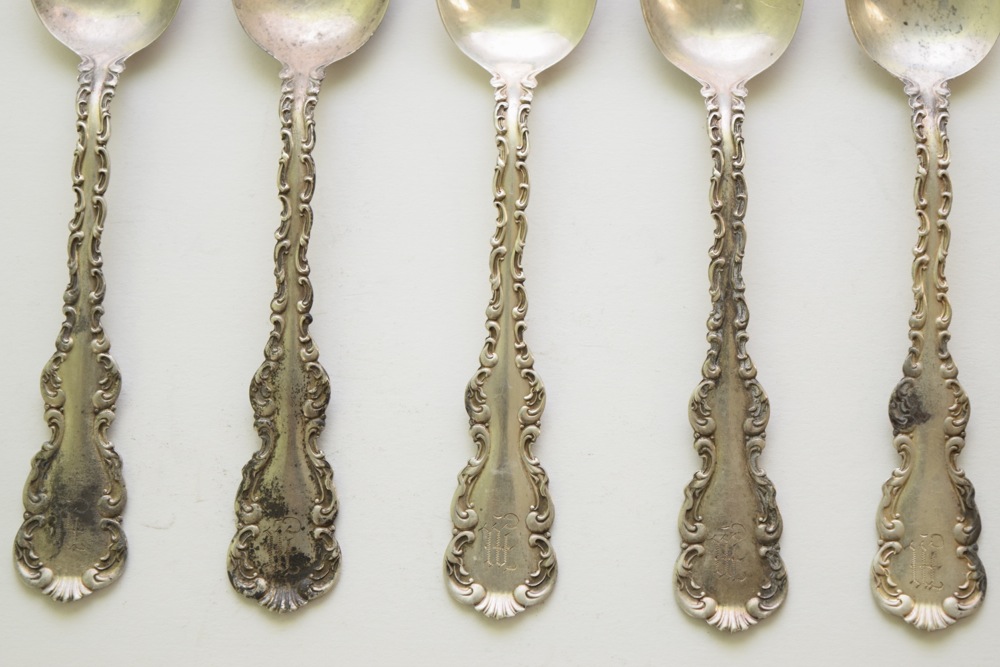 Whiting Manufacturing Co. Sterling Teaspoons