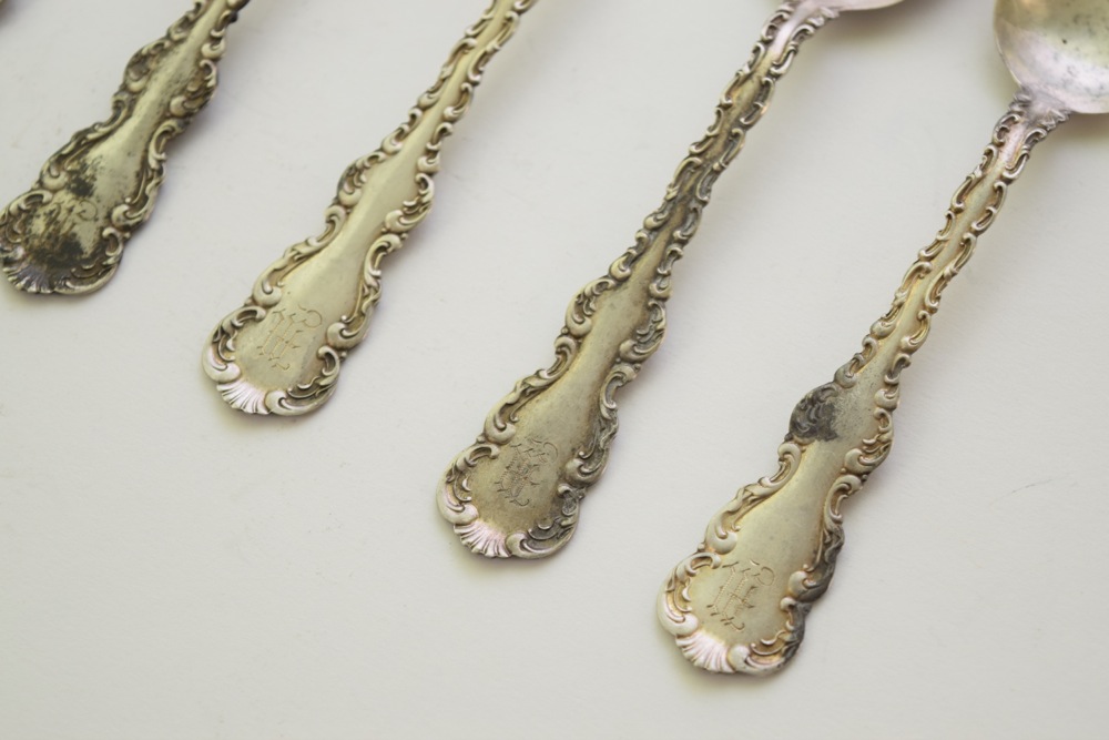 Whiting Manufacturing Co. Sterling Teaspoons