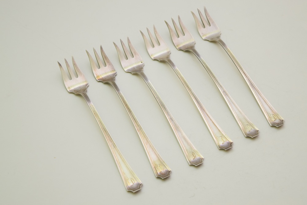 Antique Sterling Oyster Forks