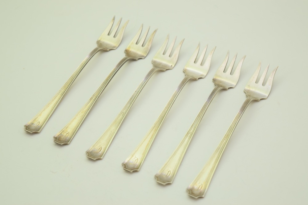 Antique Sterling Oyster Forks