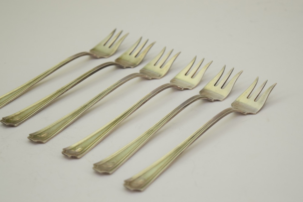 Antique Sterling Oyster Forks