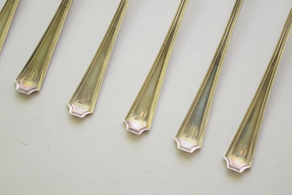 Antique Sterling Oyster Forks