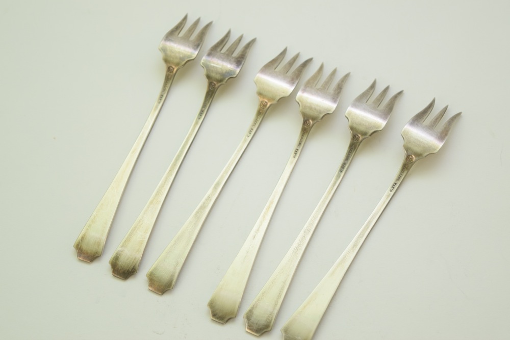 Antique Sterling Oyster Forks