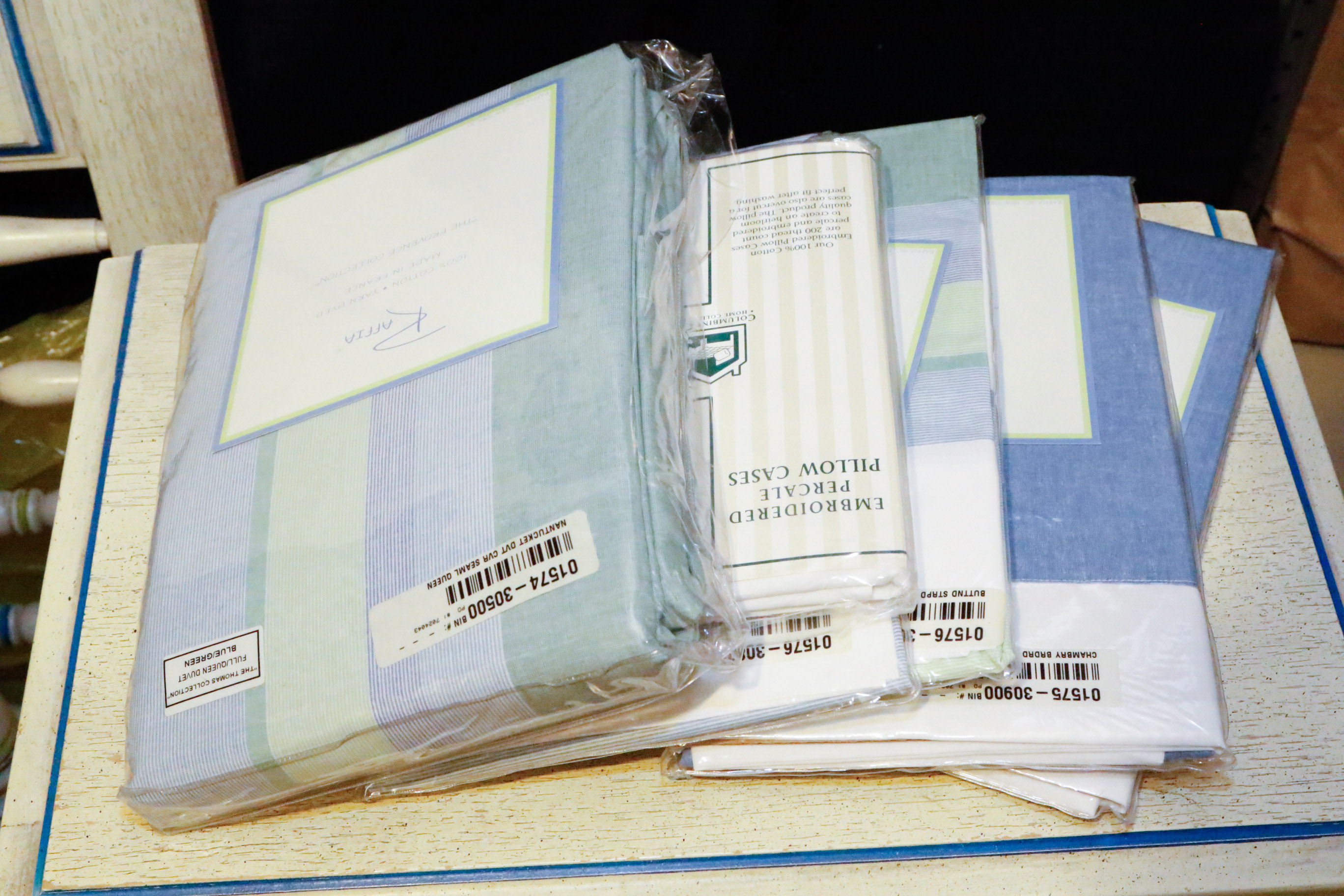 Vintage Stanley Bed Frame with Matching Nightstands