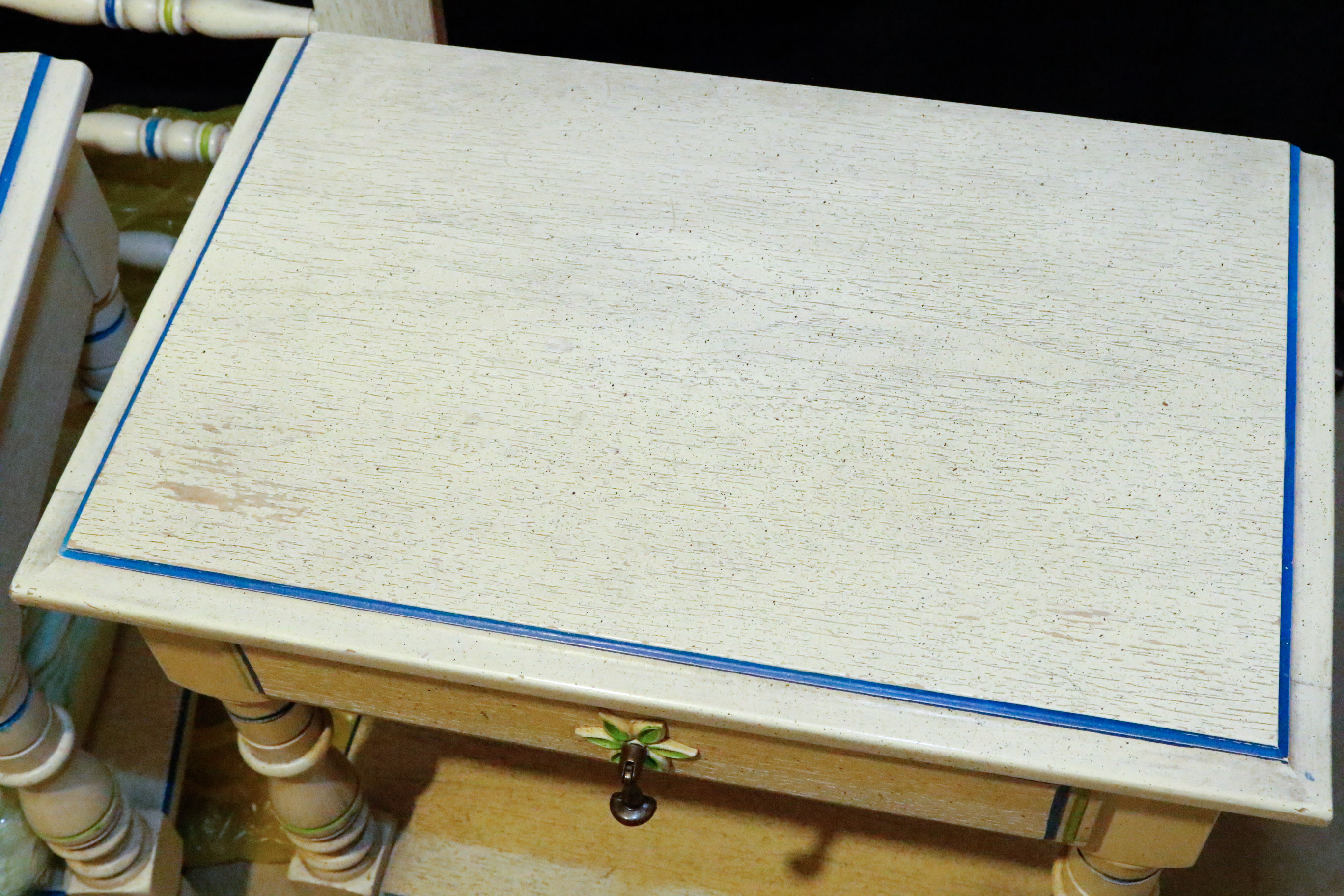 Vintage Stanley Bed Frame with Matching Nightstands