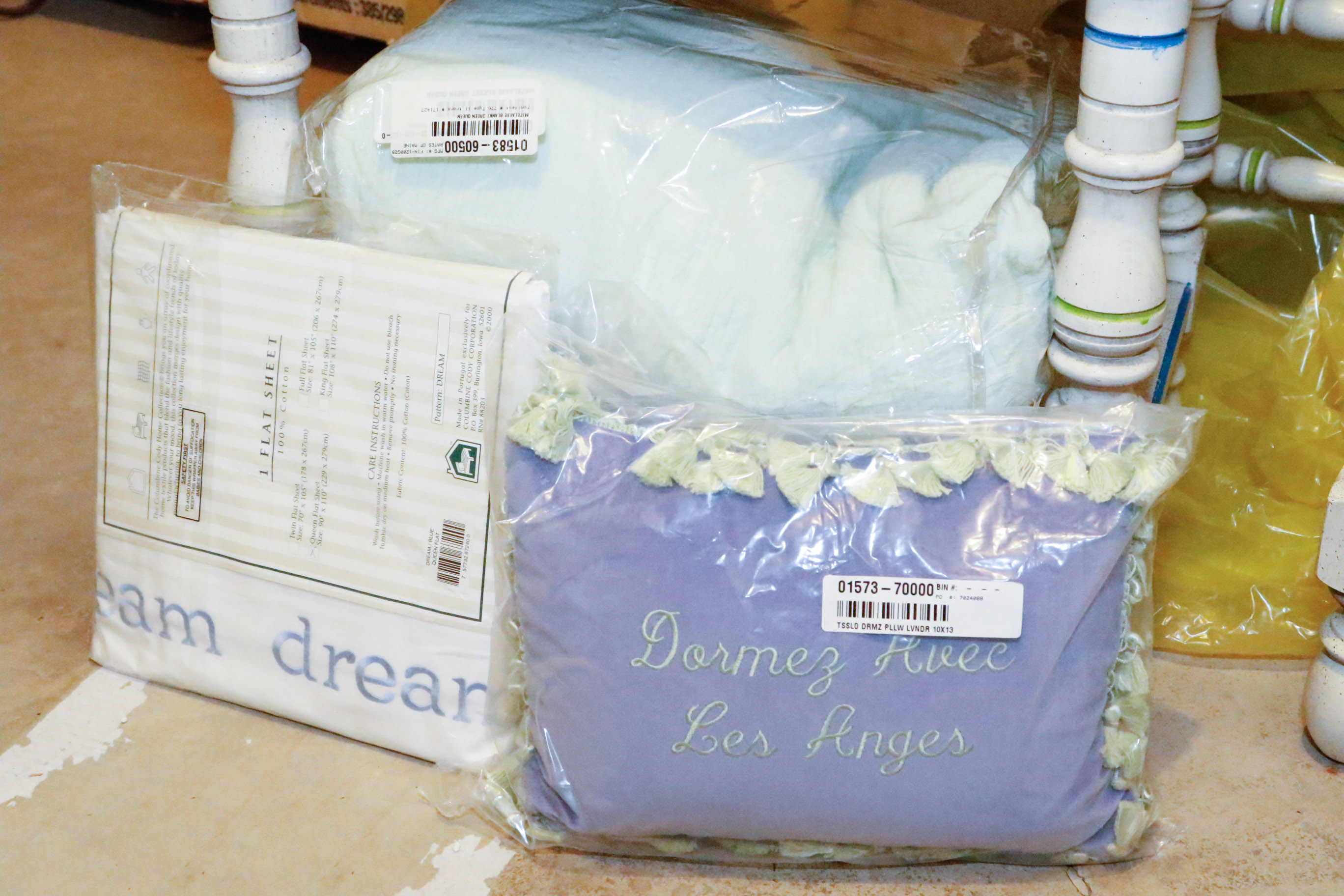 Vintage Stanley Bed Frame with Matching Nightstands