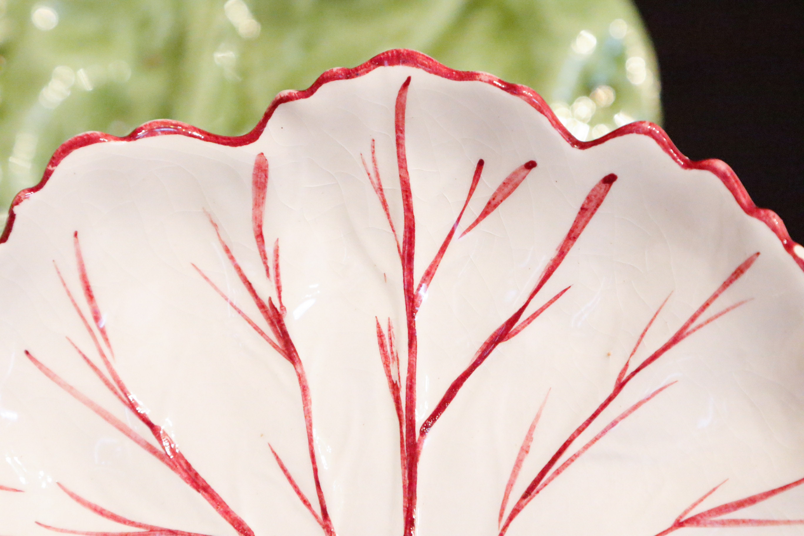 Portugeuse Bordallo Pinheiro Majolica Salad Service with Platters