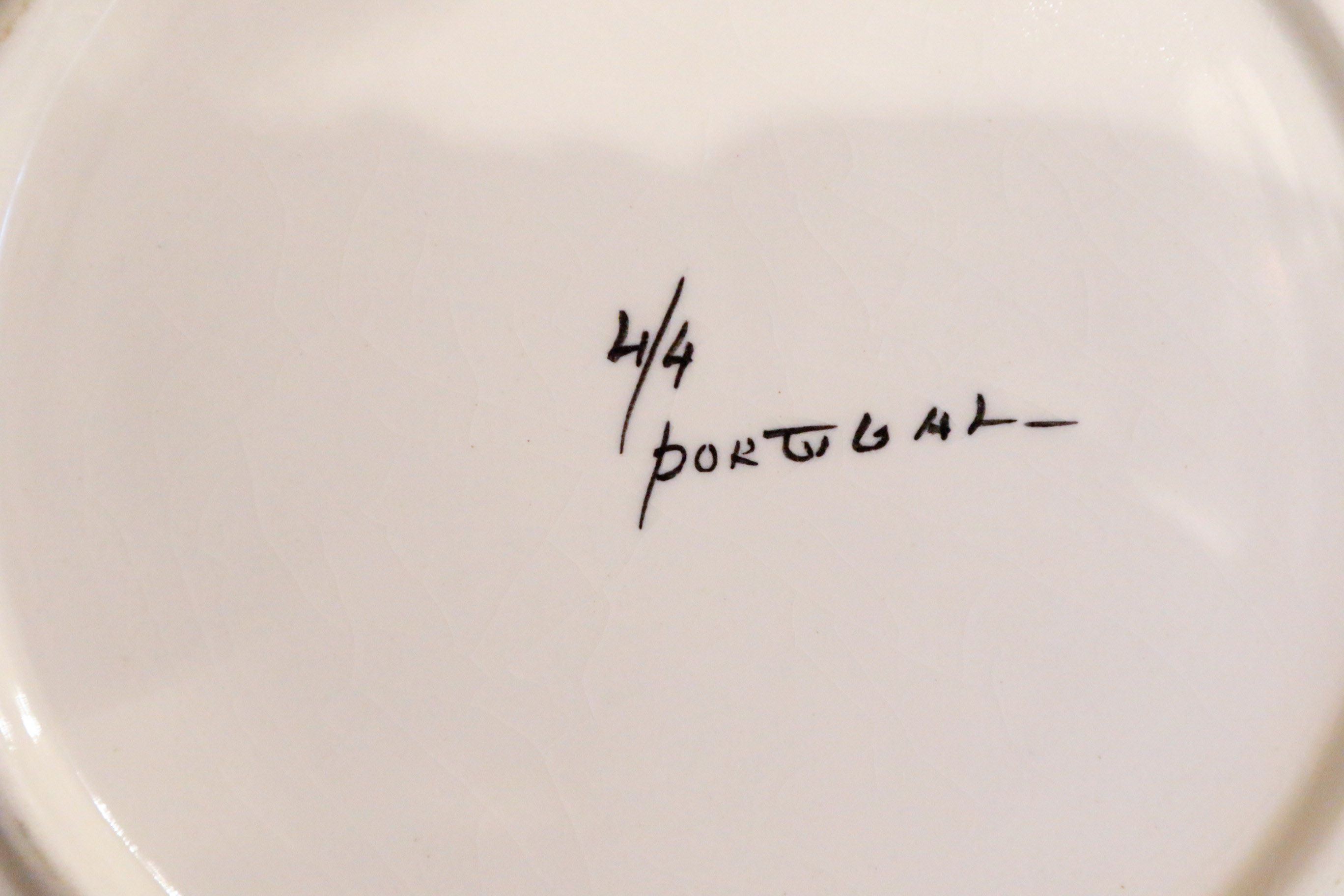 Portugeuse Bordallo Pinheiro Majolica Salad Service with Platters