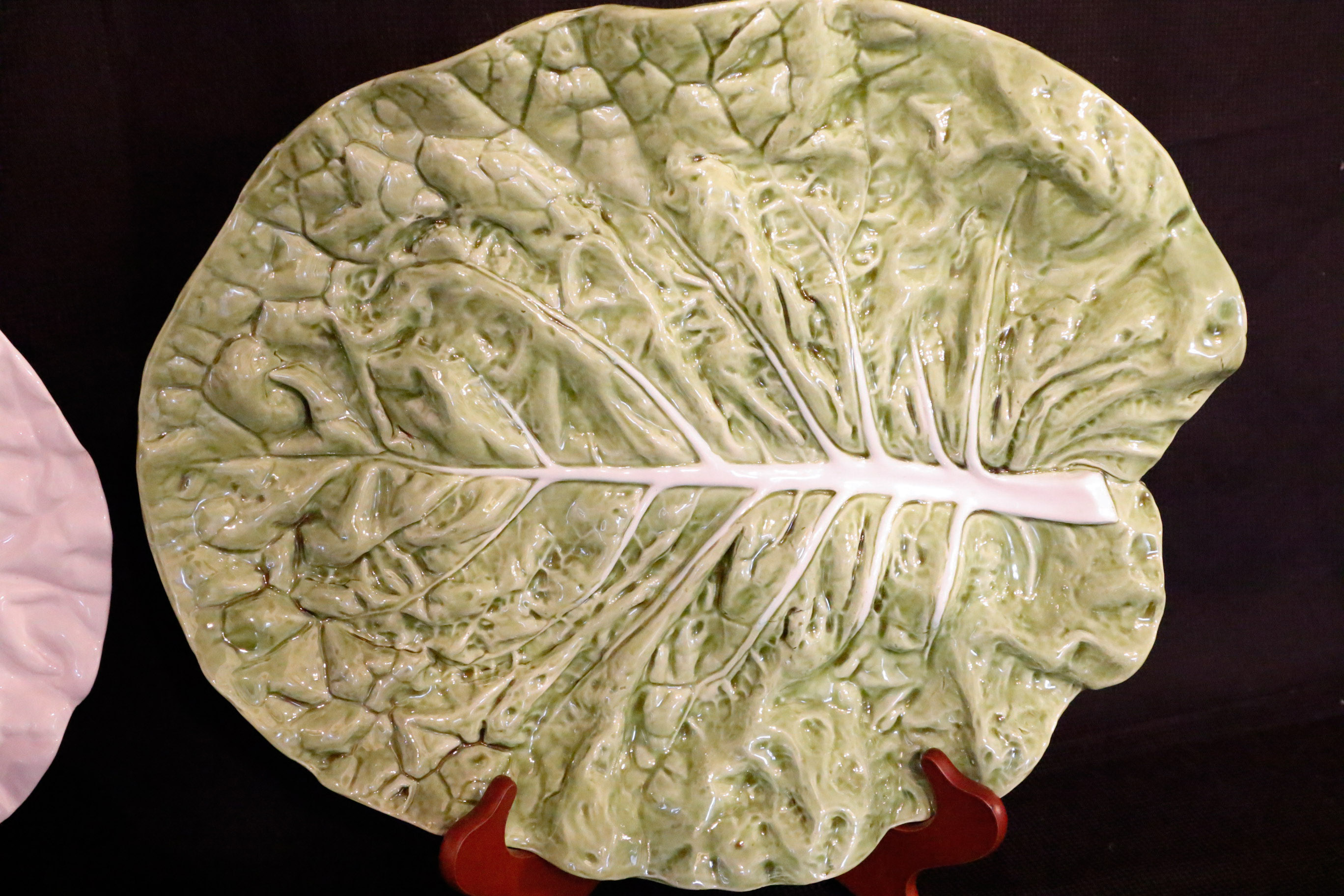 Portugeuse Bordallo Pinheiro Majolica Salad Service with Platters