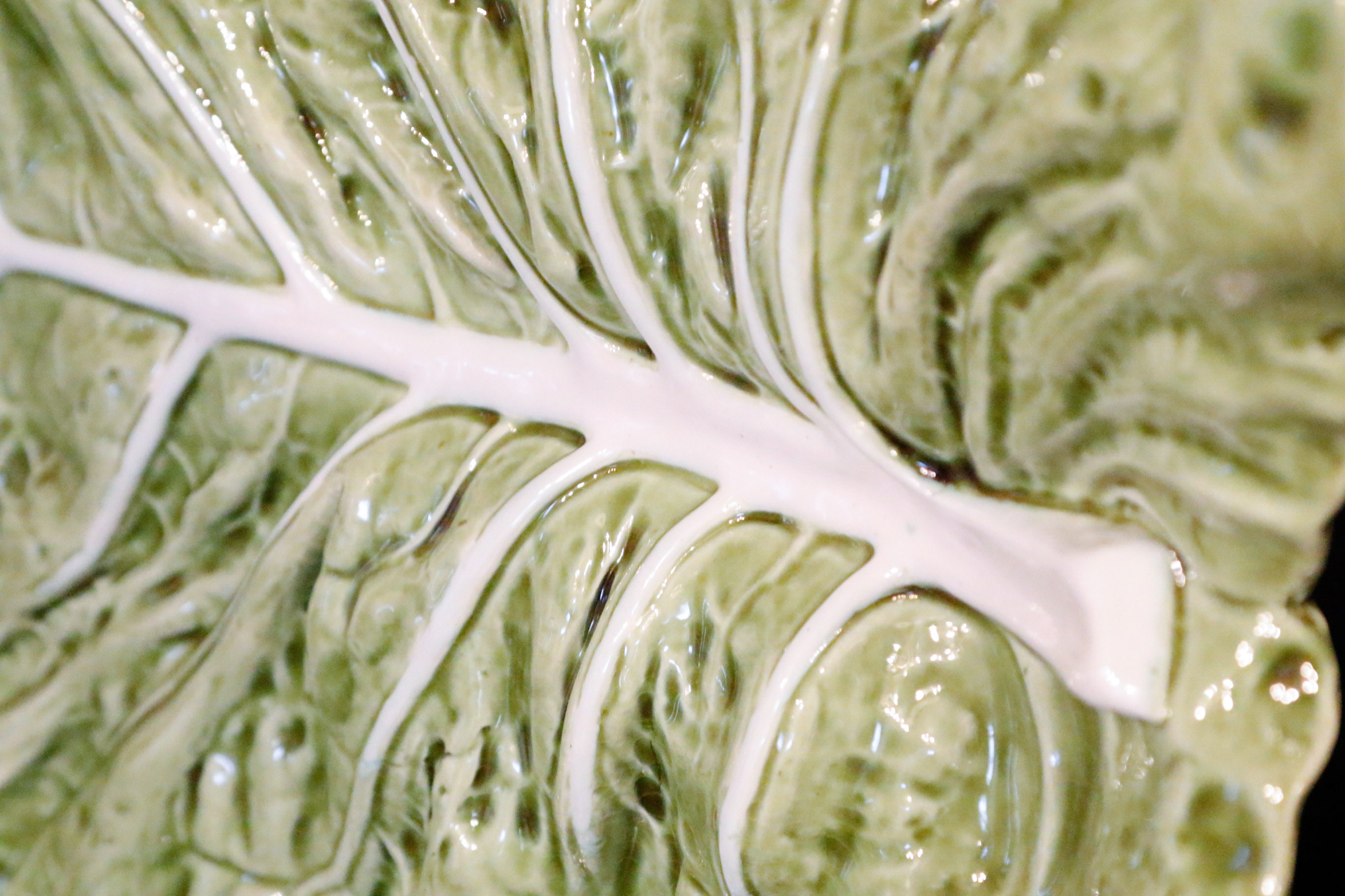 Portugeuse Bordallo Pinheiro Majolica Salad Service with Platters