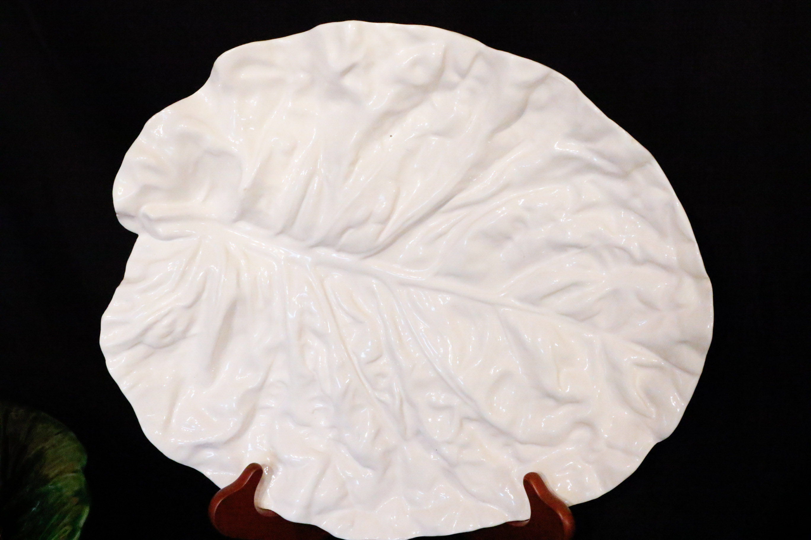 Portugeuse Bordallo Pinheiro Majolica Salad Service with Platters