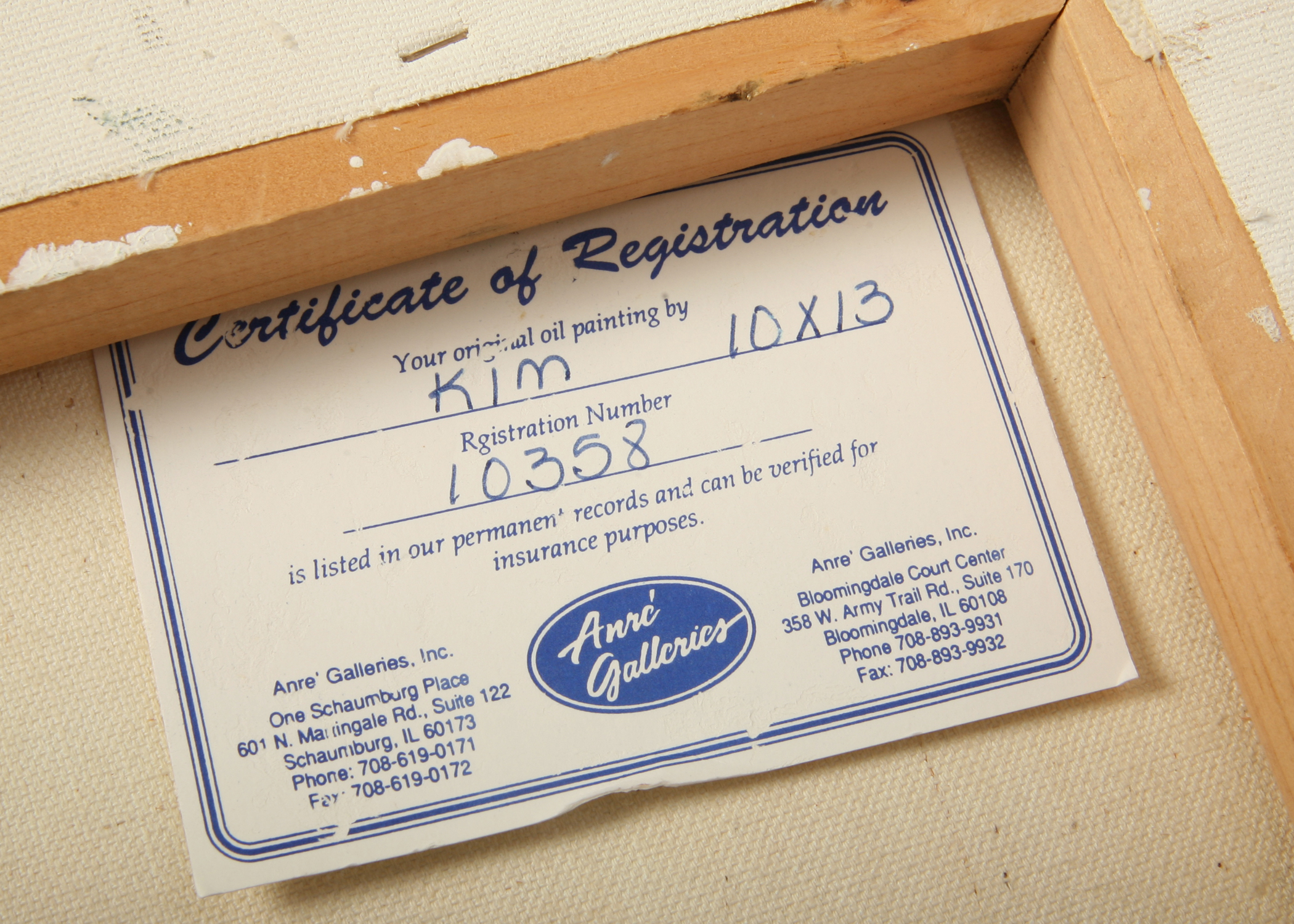 Signed Carol Kim Mixed Media Art on Canvas