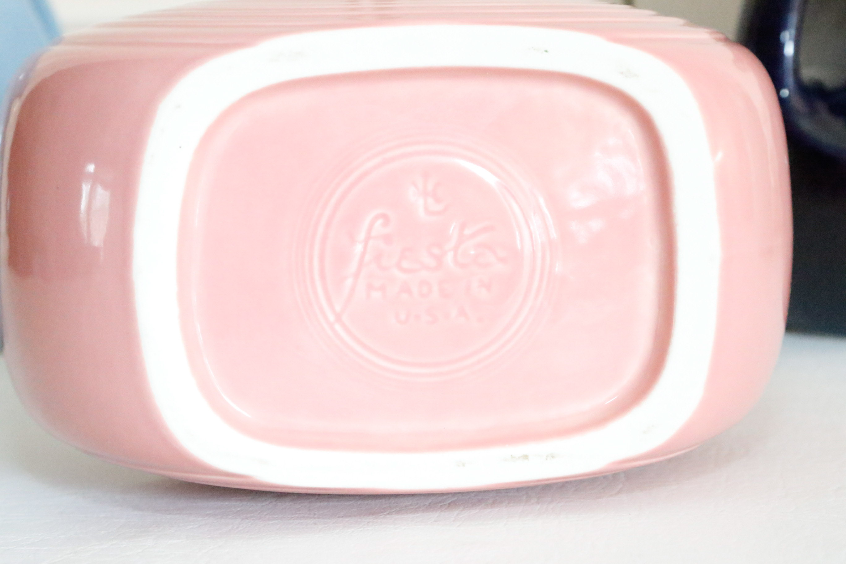 Four Vintage Fiestaware Disc Pitchers in Assorted Colors