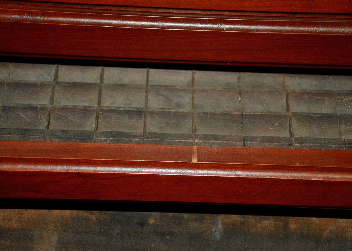 Antique Belding Bros. & Co. Thread Spool Display Cabinet