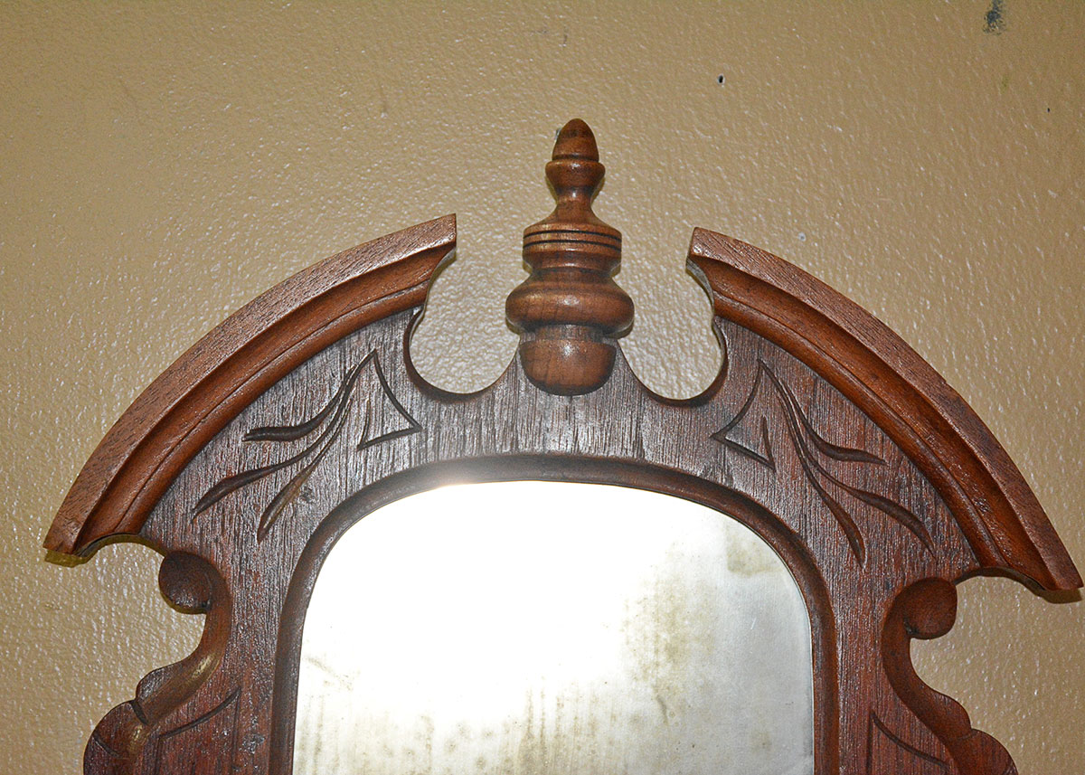 Antique Eastlake Victorian Style Shaving Mirror