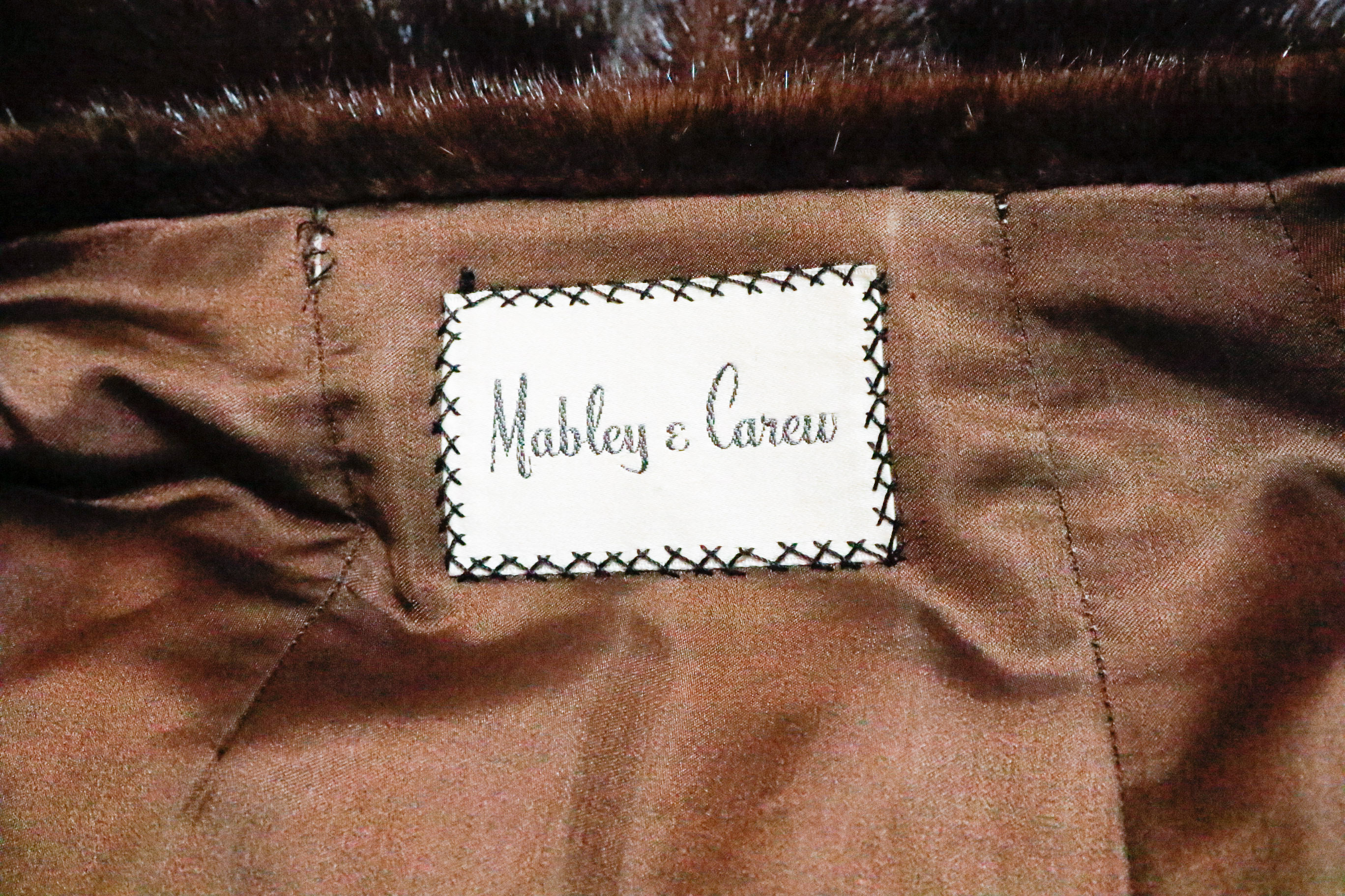 Mabley & Carew Ranch Mink Fur Coat