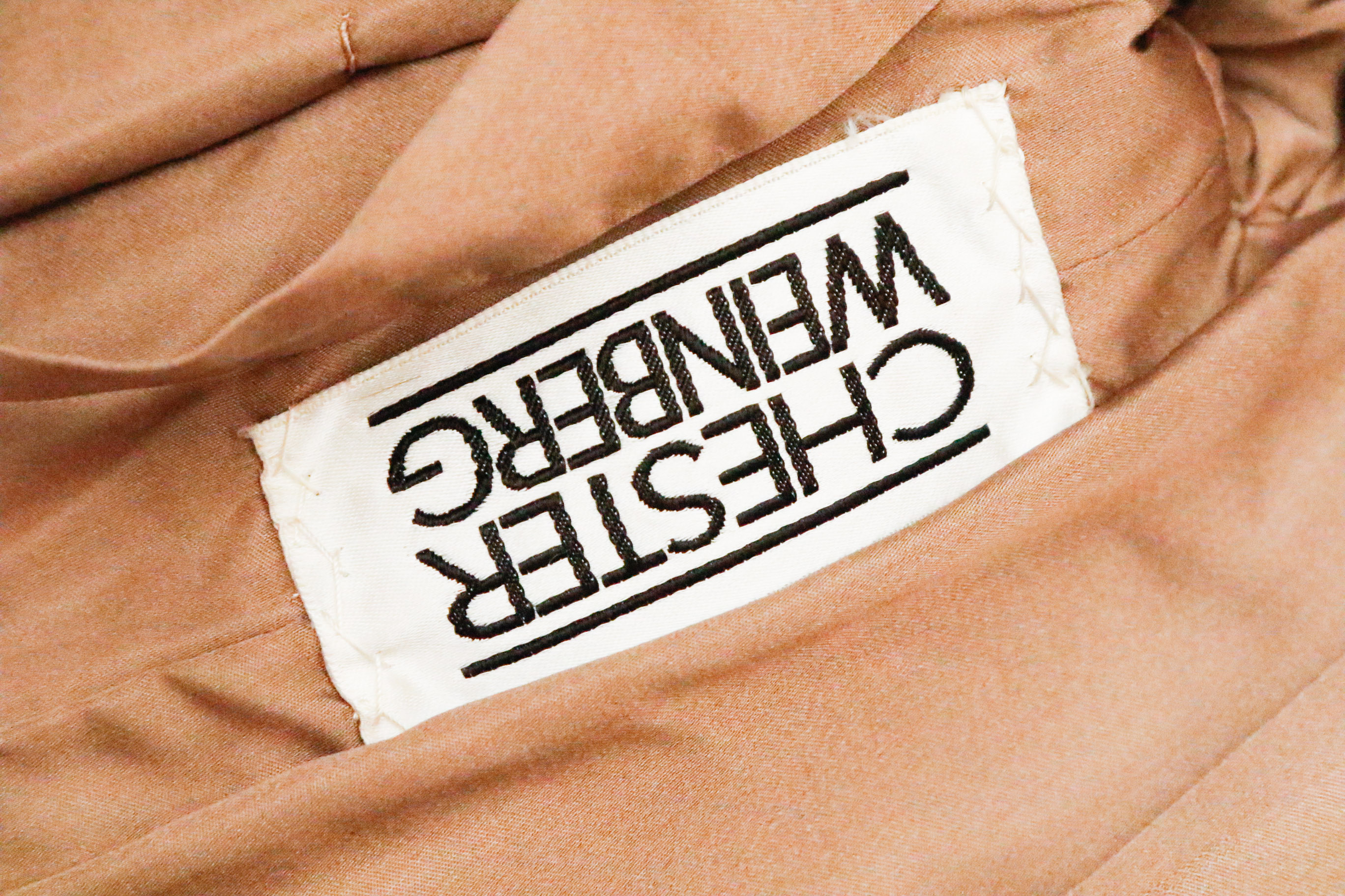 Chester Weinberg Pastel Mink Fur Coat with Coyote Trim